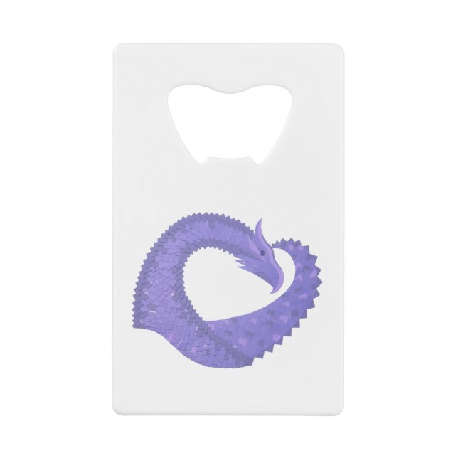 dragon coeur pervenche sur fond blanc (Devant)
