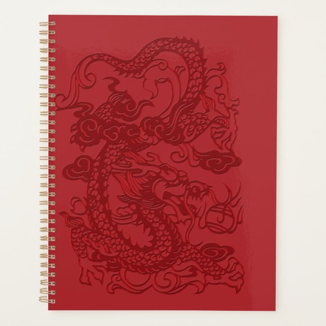 Dragon coréen chinois d'Asie rouge (Devant)
