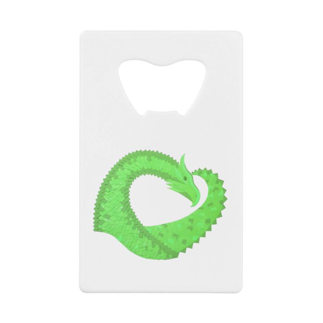 Dragon de coeur vert citron blanc (Devant)