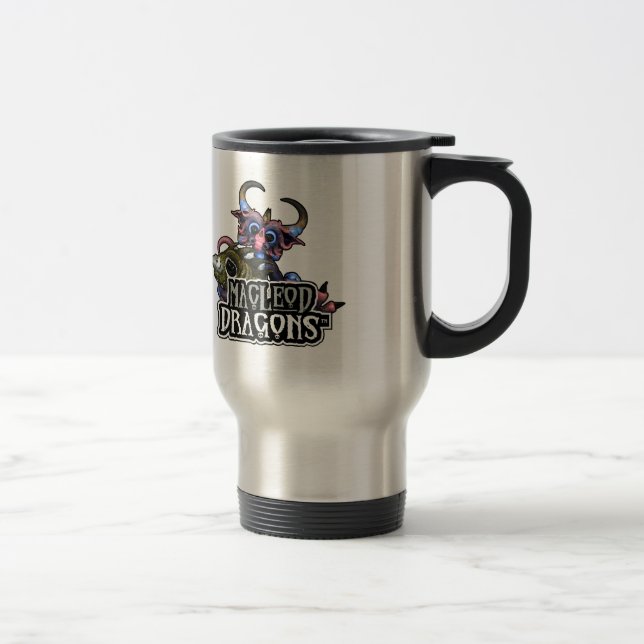 Dragon de DM Cuddlefish 15 onces. Tasse de voyage (Droit)