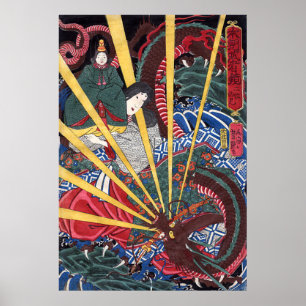 Dragon de feu par Yoshitsuya Poster