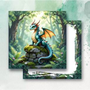 Dragon de Whimsical sur pierre antique
