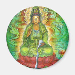 "Dragon d'eau" Kuan Yin Magnet