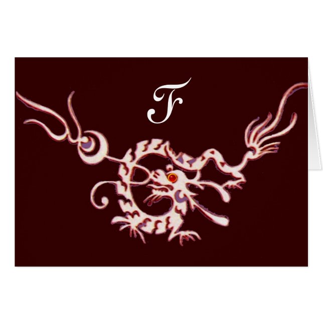DRAGON DES MERS 2 MONOGRAMME ,rouge noir (Devant horizontal)