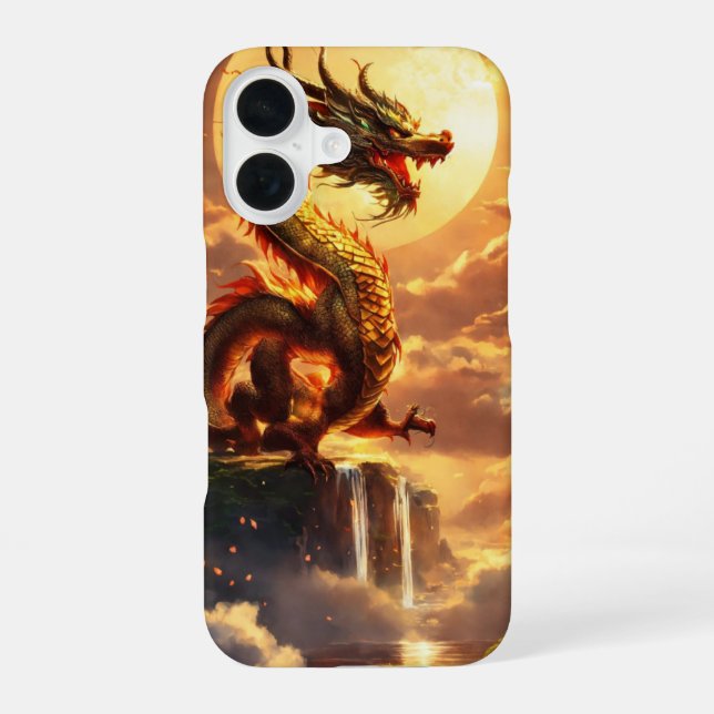 "Dragon Design iPhone 16 Coque - Design et protect (Verso)