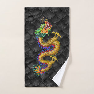 Dragon d'or pour la serviette de canotage de