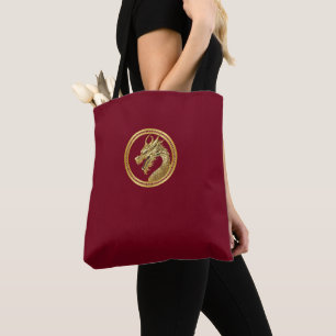 Dragon d'or - Sac fourre-tout