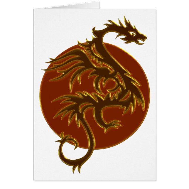 Dragon Doré Soleil | créez votre propre arrière-pl (Devant)