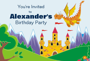 Invitations Faire Part Cartes D Anniversaire Dragon Zazzle Fr