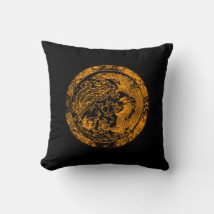 Dragon et Phoenix American MoJo Coussin