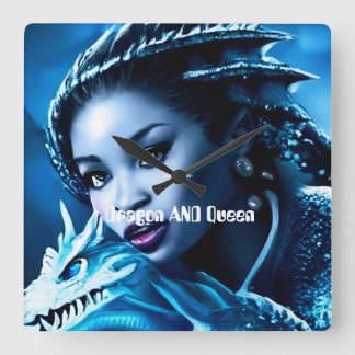 Dragon et son cavalier - Horloge murale