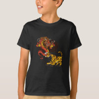Dragon-et Tiger-Yin-Yang T-Shirt Design