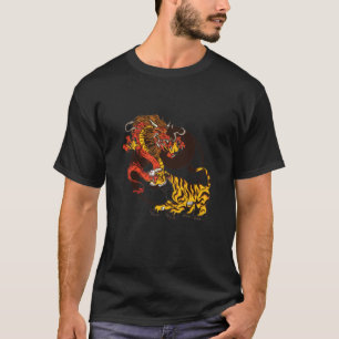 Dragon-et Tiger-Yin-Yang T-Shirt Design
