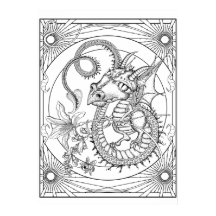 Dragon familier : Poster do-it-yourself coloriage 