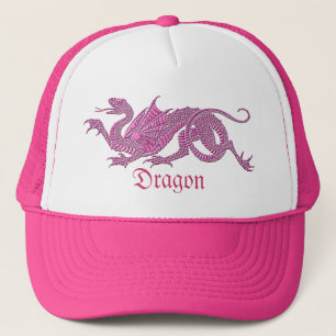 Dragon héraldique (rose) - casquette #1