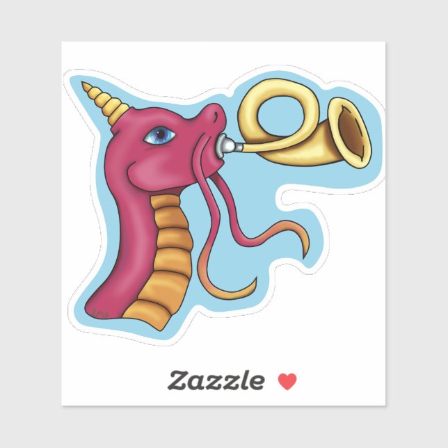 Dragon Horn Player Sticker (Feuille)