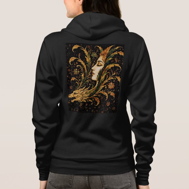 Dragon Lady Sweat à capuche pour femmes | F Art Fa (Dos)