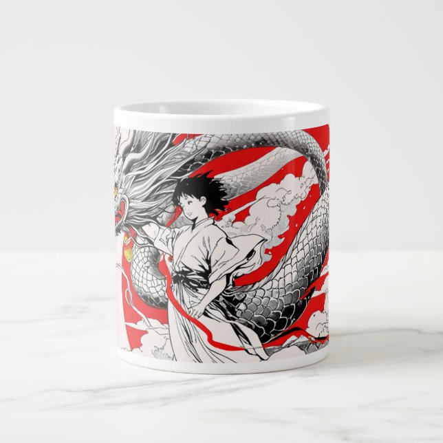 Dragon majestueux et Mug guerrier (Devant)
