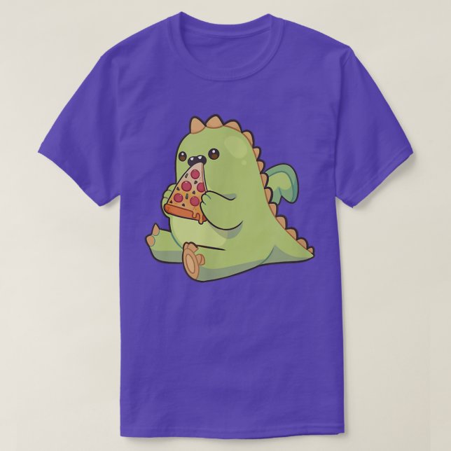 Dragon Monster Nom Pizza T-Shirt (Design devant)