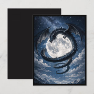 Dragon Mystique Carte postale de la lune antique
