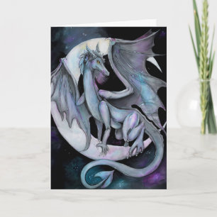 "Dragon Night" imaginaire carte de voeux vierge