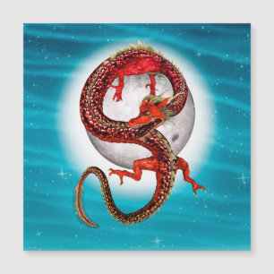 Dragon Oriental Rouge - Créature Fantastique Mythi
