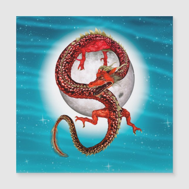Dragon Oriental Rouge - Créature Fantastique Mythi (Devant)