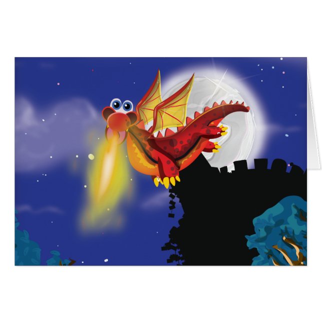 Dragon qui crache du feu (Devant Horizontal)