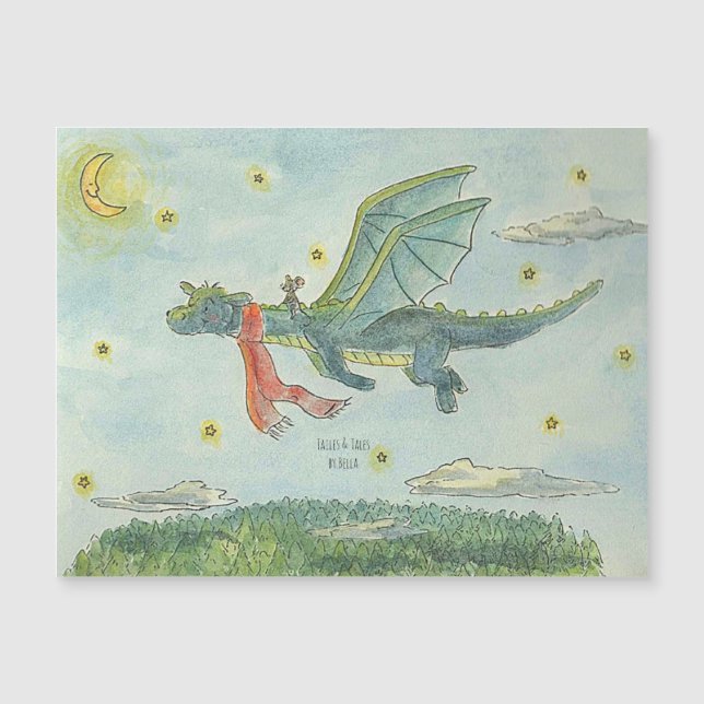 Dragon Rêveur | Tableau Magnétique (Devant)