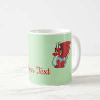 Dragon Rouge Cartoon Café Mug