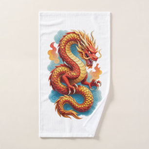 Dragon Rouge Chinois Illustration Fougueuse-67561