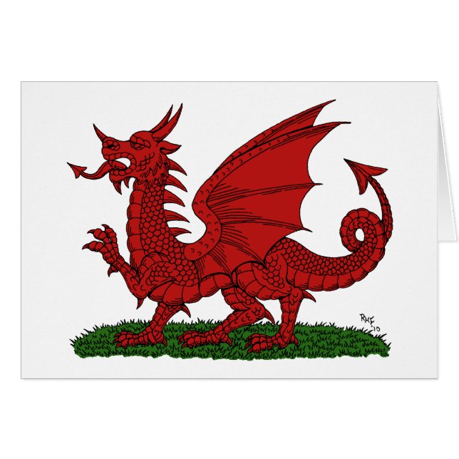 Dragon rouge du Pays de Galles (Devant horizontal)
