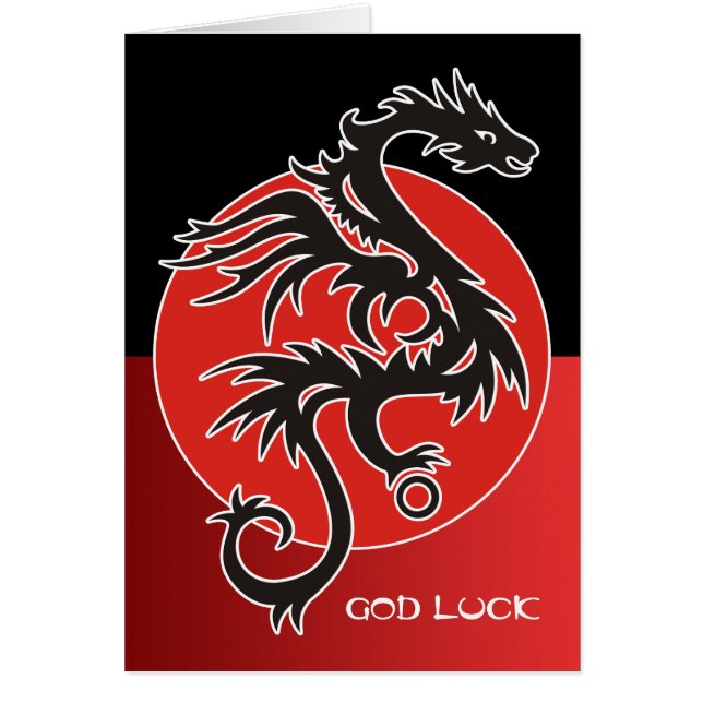 Dragon Sun Power - noir rouge blanc + vos idées (Devant)