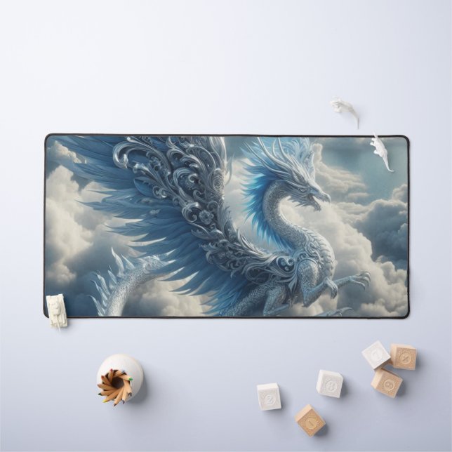 Dragon superbe entouré de nuages (Tableau pour enfants)