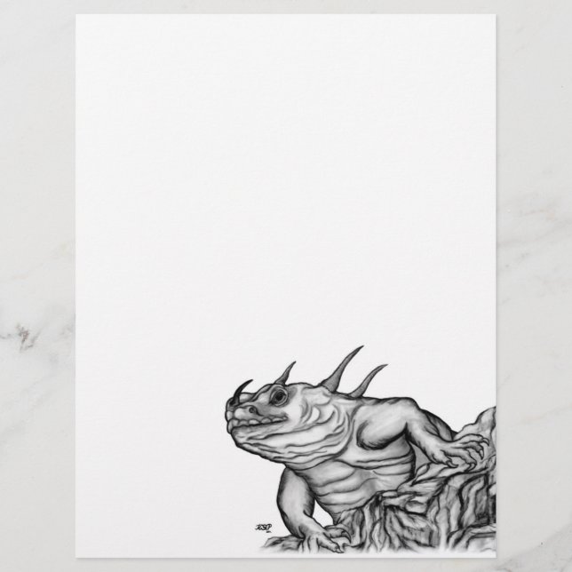Dragon sur le rocher (Devant)
