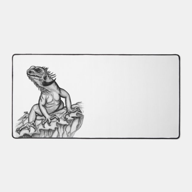 Dragon sur le Rocher, design noir et blanc (Recto)