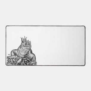 Dragon sur le Rocher, design noir et blanc