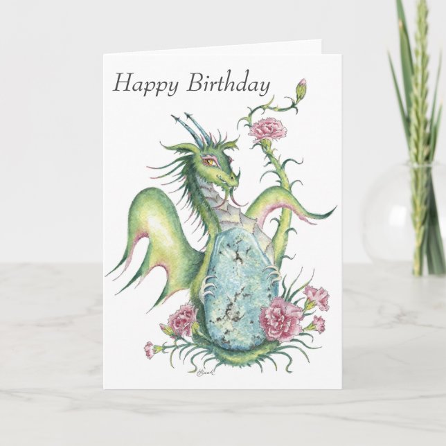 Dragon Turquoise (Sagittarius) - Carte Anniversair (Devant)
