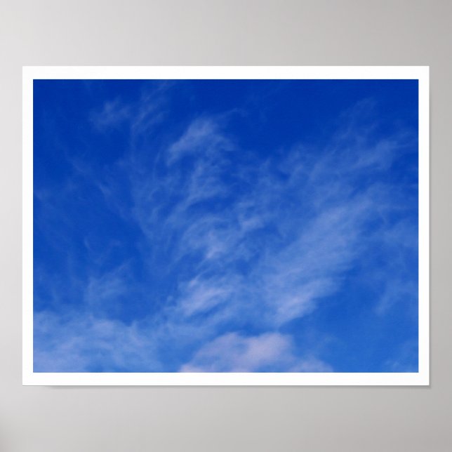 Dragon / Unicorne dans les nuages - Poster (Devant)