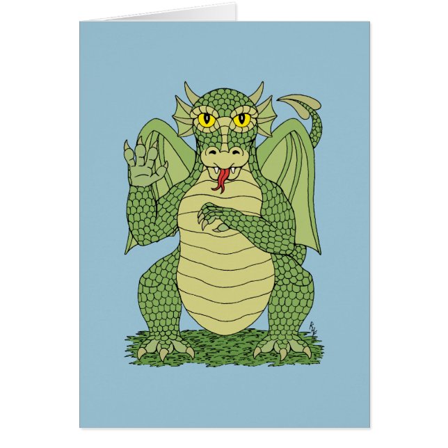 Dragon vert mignon (Devant)