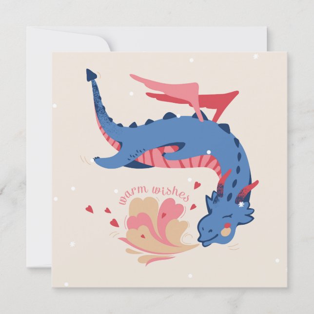 Dragon, voeux chaleureux. (Devant)