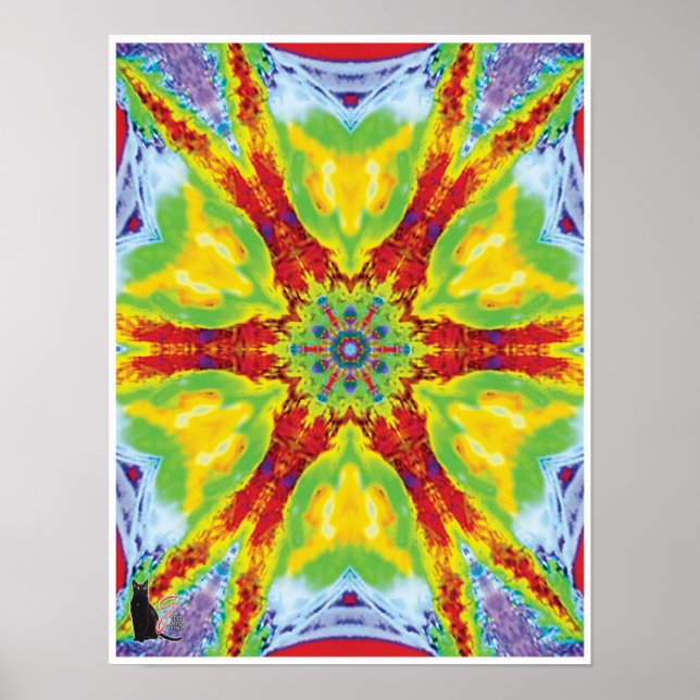 Dragoneye Kinetic Collage Kaleidoscope Poster (Devant)