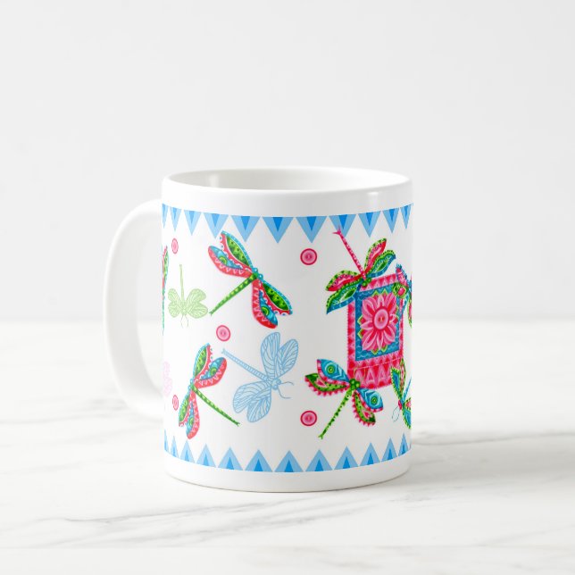 Dragonflies et Lilies Mug 2 (Devant gauche)