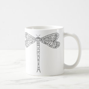 Dragonflies et Lilies Mug 2 à Peindre