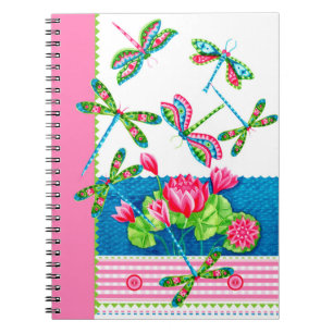 Dragonflies et Lys Carnet personnalisé