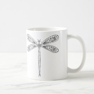Dragonflies et Lys Mug à peindre
