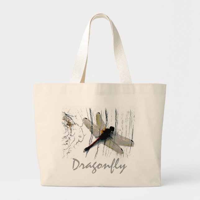 Dragonfly Art Photographie Sac fourre-tout d'image (Devant)