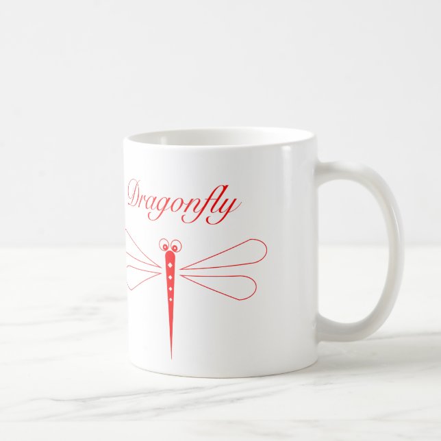 Dragonfly - Blanc 11 oz classique Mug blanc (Droite)