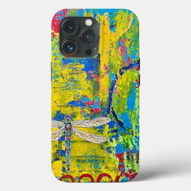 dragonfly colorée i iPhone / coque ipad (Verso)