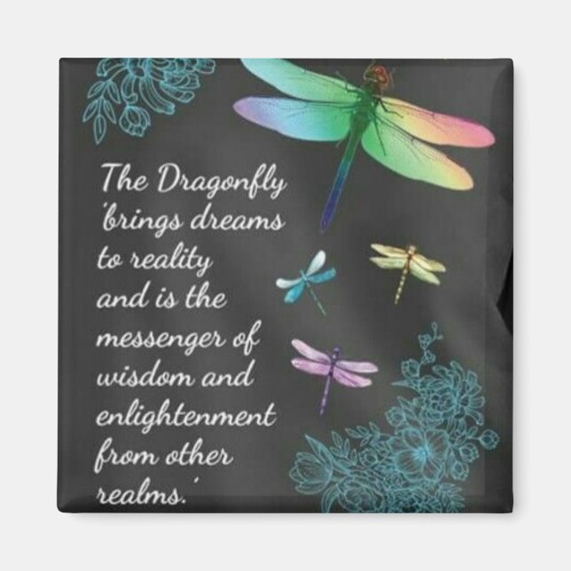 Dragonfly Dreams, aimant de message (Devant)
